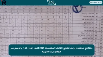 «نتائج مذهلة» رابط نتائج الثالث المتوسط 2025 الدور الأول الآن بالاسم عبر موقع وزارة التربية